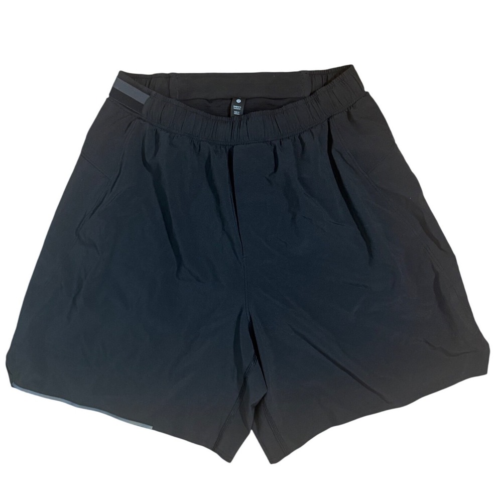 Lululemon-Fast and Free-Lined Black Shorts Mens Size Small for Running,Training